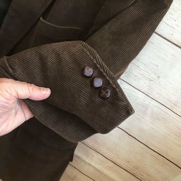 VINTAGE CENTURY CLUB BLAZER AND VEST IN BROWN CORDUROY - Picture 6 of 12